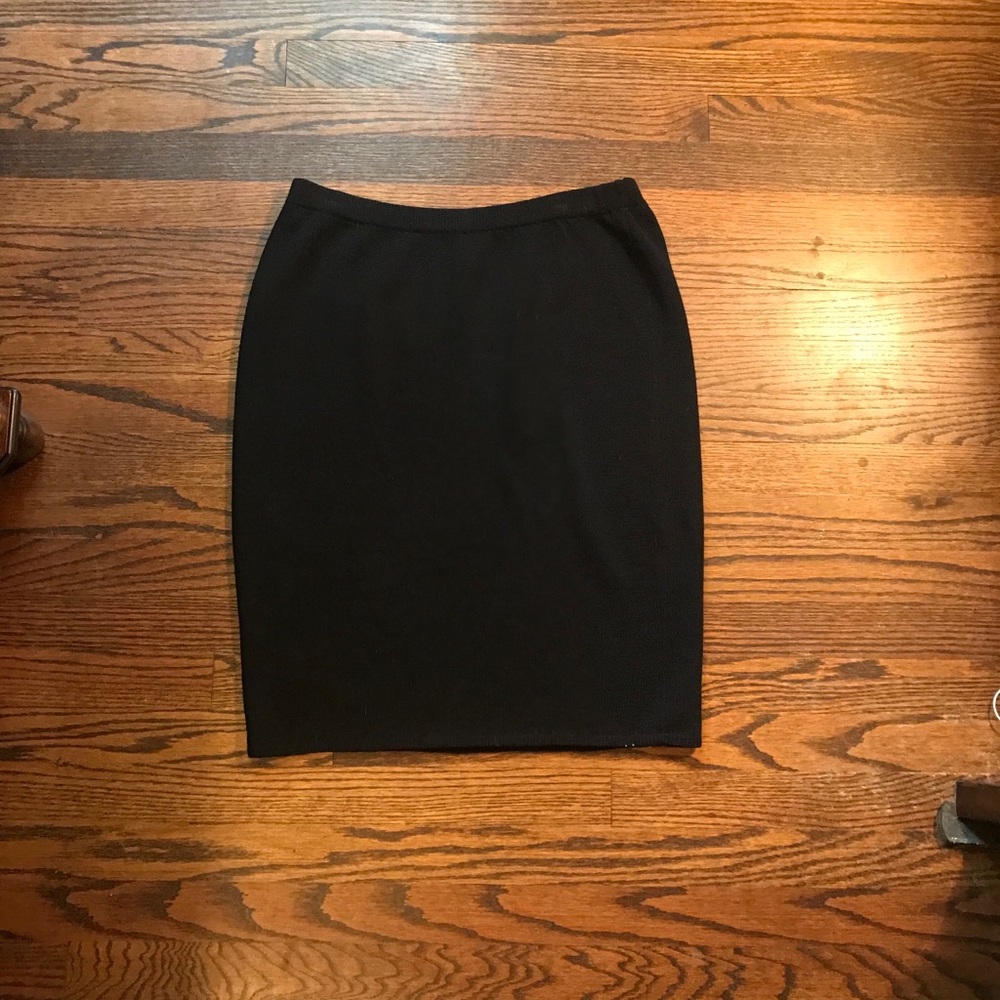 St. John black knit skirt 12